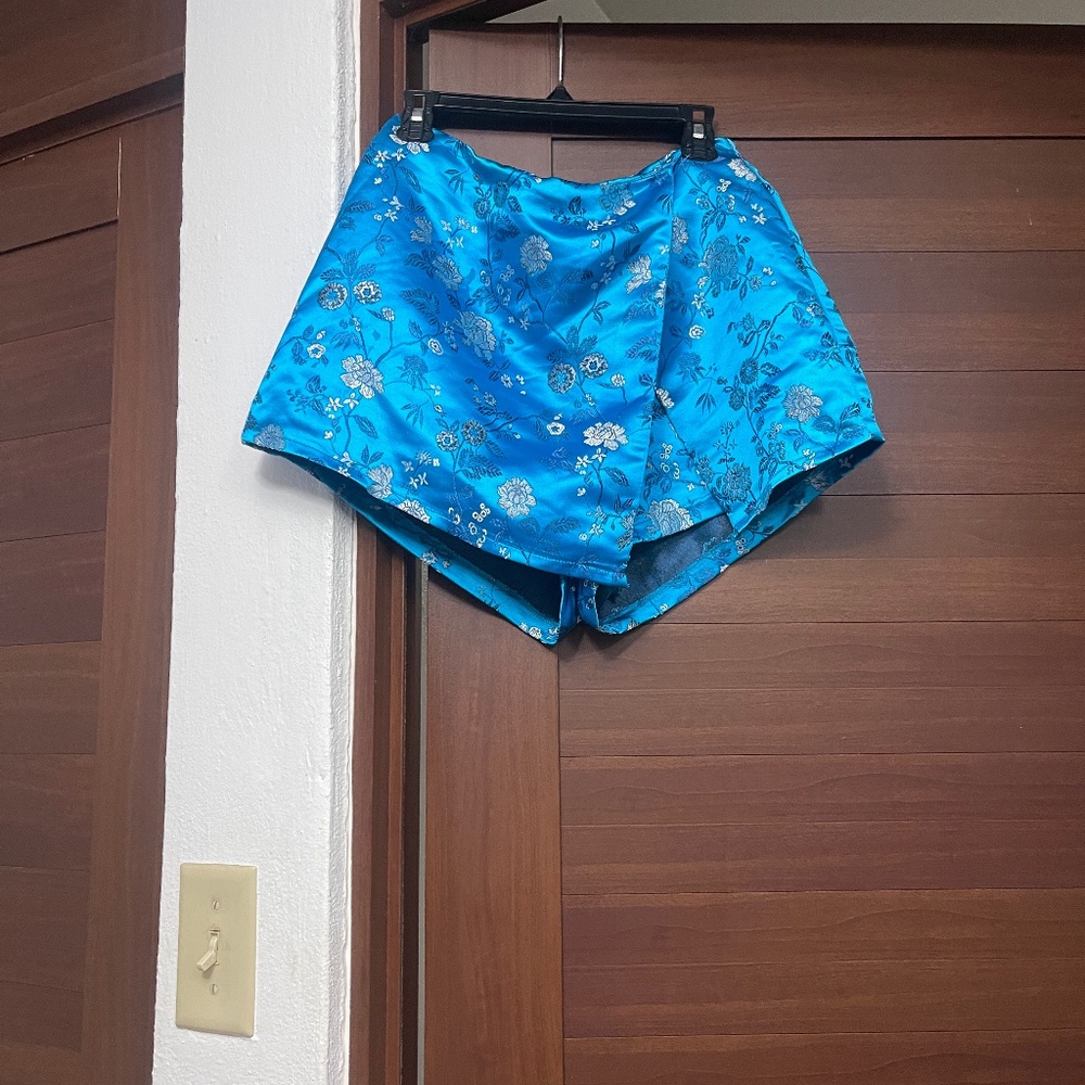 By the Way Alana Brocade Skort in Turquoise